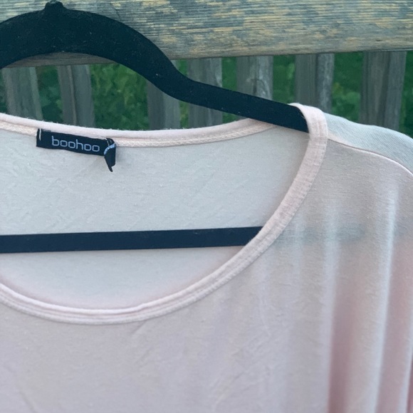 Boohoo Light Pink Oversized T-Shirt - Picture 2 of 3